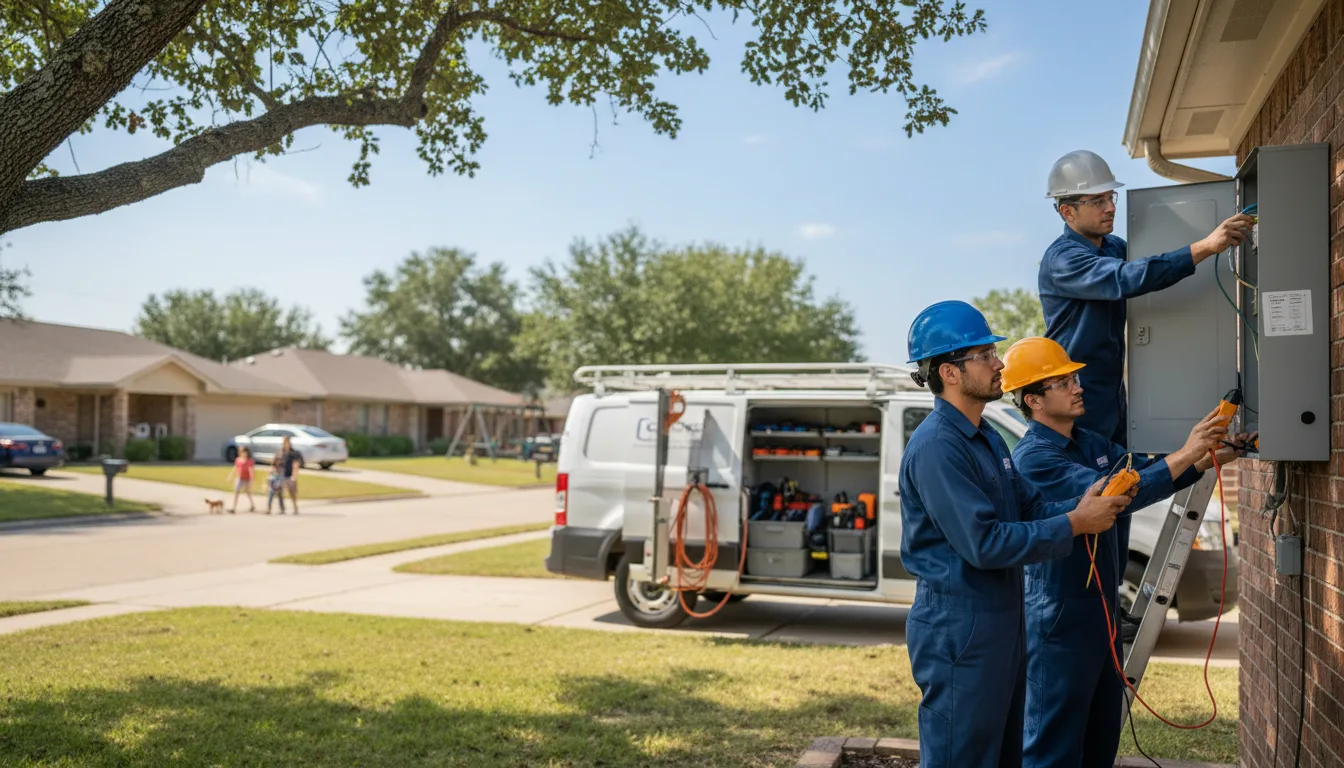 Certified electrician providing emergency electrical services in Reasnor, IA